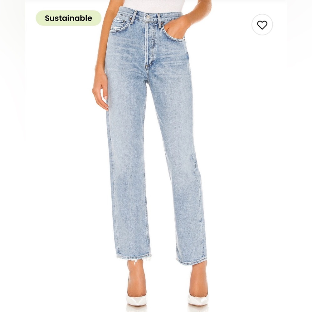 Agolde 90s Mid Rise Loose Fit Jeans - 100% Cotton